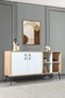 Hanah Home Şile 4611 Consola Roble Zafiro y Blanco